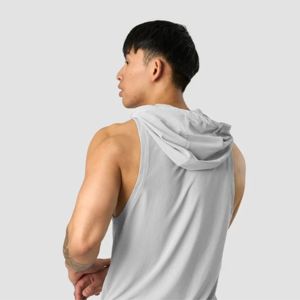 Débardeur d'entraînement à capuche pour hommes-Durable et à séchage rapide, adapté aux entraînements intenses et aux routines de fitness - Product Image 3