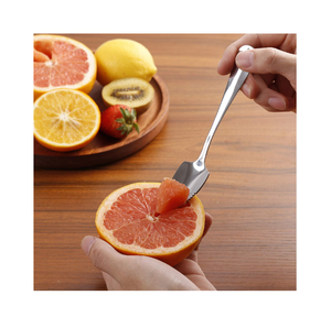 Cuchara de pomelo de acero inoxidable de la mejor calidad Cuchara de doble cara Venta caliente Cubiertos y cuchara de pomelo Venta superior - Product Image 2