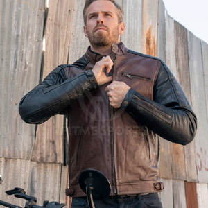 Veste de moto d'hiver à bas prix de haute qualité pour hommes veste de moto à design unique et à contraste de couleur pour hommes - Product Image 4