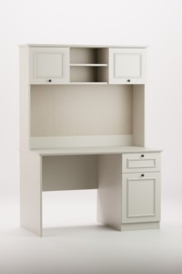 โต๊ะทำงานไม้สไตล์ชนบท Mira  แบบเป็นมิตรกับสิ่งแวดล้อม ทนทาน พร้อมชั้นวางหนังสือในตัว โต๊ะเขียนหนังสือขนาดใหญ่ เฟอร์นิเจอร์สำนักงานที่บ้าน - Product Image 4