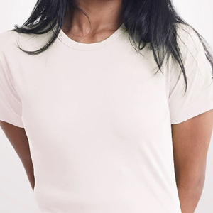 Camiseta transpirable de manga corta para mujer, precio bajo, hecha en fábrica, Material transpirable, camiseta para mujer de talla adulta - Product Image 6