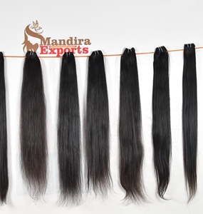 100% cruda virgen cutícula alineada cabello indio negro sedoso recto onda Natural Remy extensiones de cabello humano sin procesar onda suelta - Product Image 5