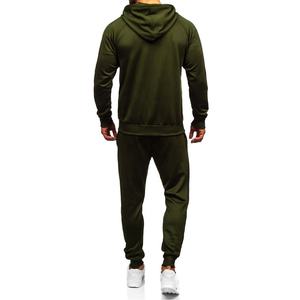 ชุดวอร์มผ้าคอตตอนสำหรับผู้ชายชุดวิ่งออกกำลังกายสำหรับผู้ชายชุดวิ่งออกกำลังกายแบบกำหนดเอง - Product Image 5