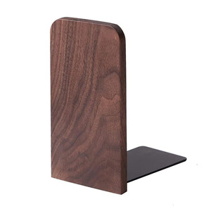 Sujetalibros de madera, sujetalibros únicos hechos a mano, sujetalibros de madera y acero, soportes para libros, regalo, extremos de libros de madera para escritorios o estantes - Product Image 3