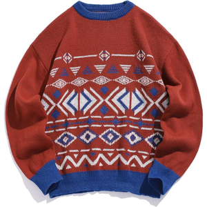 เสื้อสเวตเตอร์แบบสวมหัวสำหรับผู้ชายเสื้อสเวตเตอร์แบบสวมหัวลายกราฟิกเปลวไฟระบายได้ดีขนาดใหญ่พร้อมผ้าฝ้ายออร์แกนิกออกแบบได้ตามต้องการ - Product Image 5