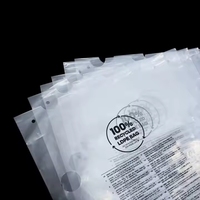 Sacs plats ouverts en LDPE transparents pour le stockage des produits, l'emballage de détail et l'emballage industriel personnalisé