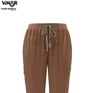 Pantalon de jogging d'infirmière d'hôpital de nouveau style en gros costumes uniformes en tissu tissé à vendre - Product Image 4