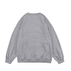 Sudaderas personnalisé Oem unisexe col rond sweats hommes mode sweats à capuche en denim et coton éponge français colour block - Product Image 3