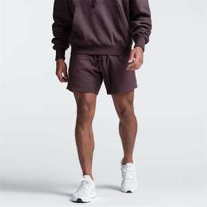 Vente en gros de shorts grande taille en coton pour hommes, shorts de fitness imprimés pour la course d'été, shorts de sport en molleton doux en éponge française pour hommes - Product Image 3