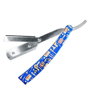Rasoir pliant professionnel pour barbe, sourcils et cheveux – Couteau de barbier droit en acier inoxydable pour hommes - Product Image 5