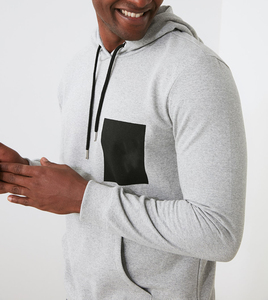 OEM Streetwear Top Men Women Hoodie No <b>String</b> Wholesale Custom Full Print Casual Raw Hem Men's Couple Hoodies Unisex 2 Piece Set - Product Image 2