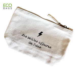 2023 OEM ODM à la mode coton toile sac cosmétique lettre conception pour trousse de toilette maquillage fermeture à glissière prix de gros pas cher - Product Image 4