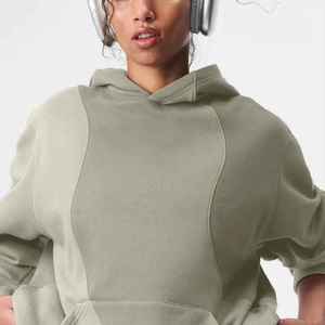 Recién llegado hecho en fábrica, jersey de gran tamaño para mujer, ropa informal larga de terciopelo de invierno, Sudadera con capucha de talla grande, transpirable, precio al por mayor - Product Image 1