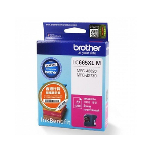 Cartouche d'encre Brother 665XL Magenta avec puce, compatible LC, jaune et noir - Product Image 1
