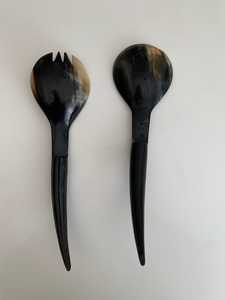 Juego de Cubiertos de 2 Piezas de Diseño Clásico y Ecológico, Tamaño Personalizable, Atractivo Juego de Cuchara y Tenedor de Cuerno para Comer, Café y Té - ¡Mejor Precio! - Product Image 3