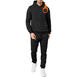 Ventes chaudes Survêtements d'hiver à capuche unis pour hommes Vêtements décontractés Vente en gros Logo personnalisé Étiquettes privées - Product Image 1