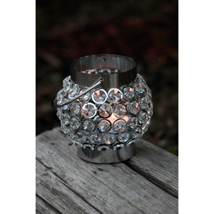 เชิงเทียนคริสตัลทำมือหลากสีขนาดกลางประดับลูกปัด เหมาะสำหรับเป็นของขวัญงานแต่งงาน รูปทรงกลม - Product Image 3