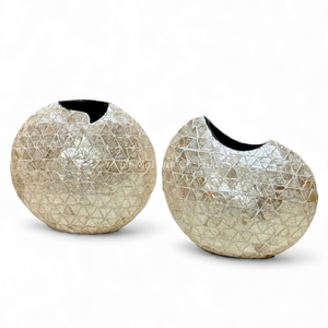 Juego de Jarrones de Nácar de Lujo Hechos a Mano, Diseño Decorativo con Incrustaciones de Concha, Diseño Combinado para el Hogar u Hotel, de Vietnam - Product Image 1