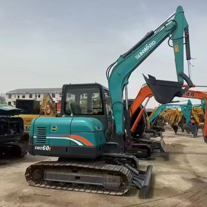 Mini-excavatrice SUNWARD SWE60E SWE60 6T, faible nombre d'heures, en stock, tracteur en bon état, prix économique, équipement agricole fiable - Product Image 1