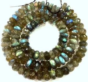 Collar de Mujer de Alta Calidad con Cuentas de Labradorita Azul Redonda, Certificado IGI, Corte de Alta Gama de 20 Quilates - Product Image 6