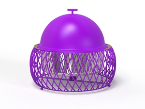 Nouveauté Plat de service chauffe-plats en acier inoxydable, fait main, design, avec support noir, pour hotpot et casserole, multicolores - Product Image 6