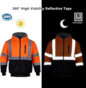 Chaqueta de Invierno de Seguridad Reflectante de Alta Visibilidad Personalizada para Hombre, Chaqueta de Seguridad Acolchada de Alta Visibilidad - Product Image 6