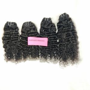 Extensiones de cabello humano virgen tejido rizado natural 100% indio sin procesar al por mayor doble trama cutícula onda natural - Product Image 1