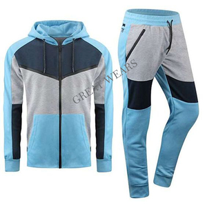 ชุดวอร์ม2ชิ้นสำหรับผู้ชายชุดวอร์มลายสก็อตชุดวิ่งออกกำลังกายสำหรับผู้ชาย - Product Image 4