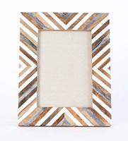 Marco de Fotos Artesanal de MDF con Incrustaciones de Hueso, Impermeable, Ecológico, Fácil de Montar, Obra Maestra Decorativa Hecha a Mano para una Decoración Elegante del Hogar