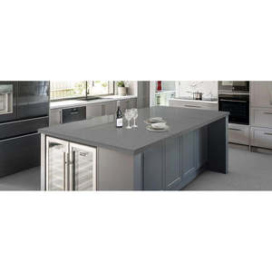 Plaque de quartz Unionstone Light Cemento imperméable pour application murale moderne, grande dalle - Product Image 2