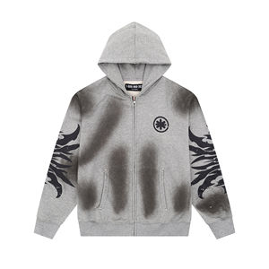 Sudadera con capucha para hombre con estampado en relieve, tejido texturizado y forro polar suave, ideal para el clima frío. - Product Image 5