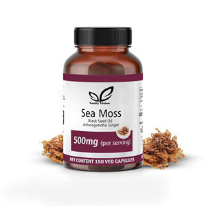 Organic <b>Sea</b> <b>Moss</b> <b>Capsule</b> with Elderberry Herbal Supplement for Adults Label ODM OEM Daily Energy Support Safe for Pregnancy - Product Image 4