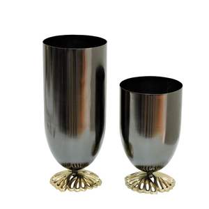 Florero de metal decorativo hecho a mano, jarrón de Arte Moderno hecho a mano de lujo para la decoración del hogar y del hotel - Product Image 5