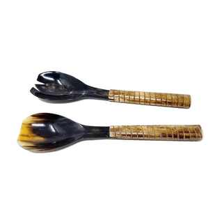 ช้อนฮอร์นผสมสีดำและน้ำตาลมีด้ามจับช้อนวัดเครื่องปรุงรสเกลือนม - Product Image 3