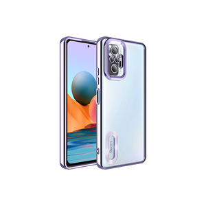 Coque en silicone premium ASMA Omega pour Xiaomi Redmi Note 10 Pro avec découpe du logo et protection de l'appareil photo, couleur lilas, modèle 4G Plus - Product Image 1