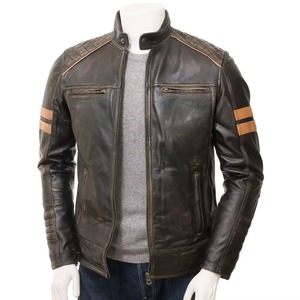 Veste de motard en cuir de haute qualité personnalisée veste de motard vintage de moto d'hiver personnalisée vestes de moto de meilleure qualité - Product Image 4