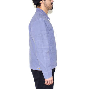 Nouveau style de veste en sergé de coton pour la vente en ligne Veste en sergé de coton de super qualité au design unique pour hommes - Product Image 3