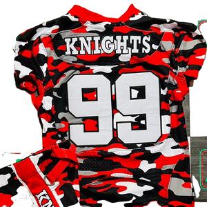 เสื้อเจอร์ซีย์แฟนฟุตบอลแบบอเมริกันเสื้อปักลายทแยงผ้าทอลายทแยงสั่งทำโรงงานปากีสถานรูปถ่ายจริง - Product Image 1