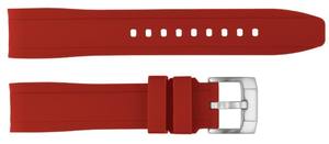 JD371 High Quality Breathable Elastic Red Silicone Smartwatch Band Sports Soft Light Water-Resistant Unisex 18-24mm Stainless - Product Image 2