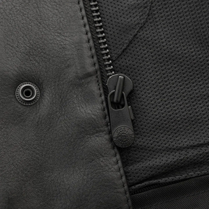 Gilet de moto en cuir de qualité supérieure pour homme, gilet marron fait à la main, respirant, style décontracté, pour la conduite de vélo en hiver - Product Image 4