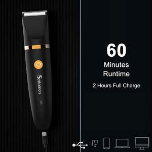 Tondeuse corporelle électrique étanche pour hommes, tondeuse pour zones intimes, nez et parties génitales, lame en céramique - Product Image 4