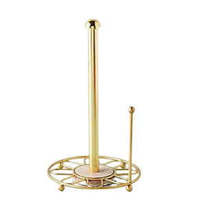 Porte-serviettes en métal en forme de demi-cercle Plateau de table fini enduit noir pour porte-serviettes de table à manger - Product Image 6