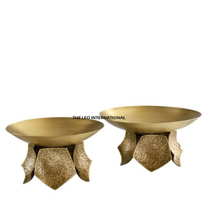 Cuenco decorativo de aluminio de lujo moderno Vintage de aspecto Premium caliente gratis para decoración del hogar frutas secas decoración de oficina regalos - Product Image 3