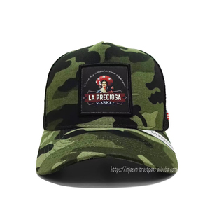 Personnaliser l'impression du logo sur les chapeaux de camionneur Camouflage Logo de broderie personnalisé panneau latéral casquette de sport pour hommes casquette de camionneur vente en gros - Product Image 1