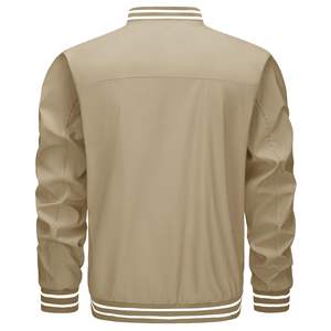 Blouson aviateur chaud d'hiver pour hommes Style décontracté fait à la main toile épaissie multi-poches logo avant personnalisable pour beau mature - Product Image 2