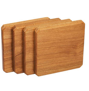 Dessous de verre en bois de style classique artisanat Offre Spéciale à double abat-jour carré sous-verres en bois d'acacia de luxe de haute qualité - Product Image 3