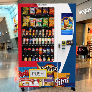 Giá bán buôn Snack & uống sữa chua Combo Máy bán hàng tự động lạnh lớn 60 khe cắm - Product Image 2