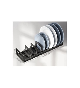 Fabuleux design plaque de stockage support de mort créatif qualité métal blanc couleur plaque support pour accessoires de cuisine - Product Image 5