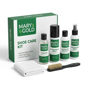 Kit de Cuidado de Calzado Premium 6 en 1 MARY & GOLD - Sistema Completo de Limpieza, Impermeabilización y Blanqueamiento - Fábrica OEM Profesional - Product Image 1