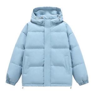 Custom Puffer <b>Jacket</b> for <b>Men</b> High Quality Designer Hooded Heavy Winter <b>Canvas</b> <b>Jacket</b> Stand Collar Bubble Style Plus Size - Product Image 6